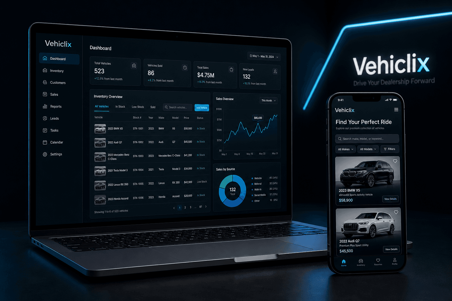 Vehiclix Product Mockup